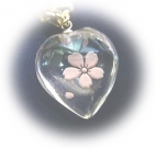 水晶ハート桜